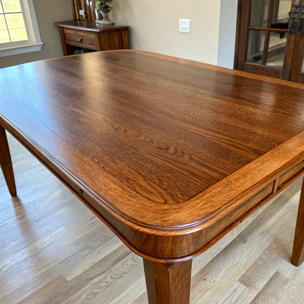 Refinished wooden table